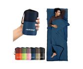 schlafsack lilano Lilano Ganzjahres Schlafsack mit Füßen Schurwollfrottee grau Ringel main image 1