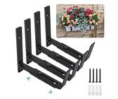 blumenkasten stein balkon JARDI 50 Anthrazit – Balkonkasten 50x17x17 cm 8 kg Naturschiefer Schwa –  CLIMAQUA