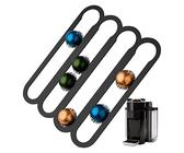 Drehbarer Kapselhalter Für Nespresso Vertuo – Platz Für 20 Kapseln, Schwarz, Metall