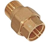 Produktbild von 2x Messing Verschraubung G3/4 Zoll AG X IG – Beweglich, Mit Dichtung, DN20 Für Warm- & Kaltwasser, Heizung & Trinkwasser