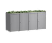 blumenkasten balkon gesetz JARDI 80 Anthrazit  Balkonkasten 74x17x17 cm 10 kg Naturschiefer Schw   CLIMAQUA