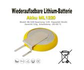 CR1220 3V CMOS/BIOS Batterie – Aufladbar, Mit Kabel, Für PC/Mainboard Backup