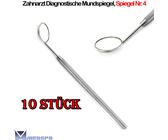 Schwertkrone Premium Dentalspiegel Größe 5 – 17 Cm Lang, Ø 2,3 Cm, Edelstahl, Leicht Vergrößernd, Für Zahnhygiene Zuhause & Tierpflege