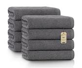 NatureMark Set van 2 Saunahanddoeken, Premium Kwaliteit, 80 x 200 cm, 100% Katoen, Zand/Beige