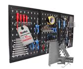 Froadp 120x60x2cm Werkzeuglochwand aus Metall, Werkzeugwände Set mit