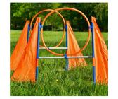 PfotenWunder® 10x Slalomstangen, Profi Agility Slalom Set groß Sport, für kleine & große Hunde