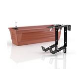 blumenstnder schwarz holz BACEKOLL 8 Ebenen Blumenstnder 157cm - Metall-Holz Pflanzenregal