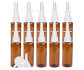Produktbild von VASANA 6x Nasensprühflaschen Aus Glas – 30 Ml, Bernsteinfarben, Nachfüllbar, Für Öle & Co.