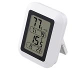 TFA Dostmann digitale thermo-hygrometer KLIMA GUARD, 30.5010, voor controle van temperatuur en luchtvochtigheid, dauwpunkt, hoge precisie, alarmfunctie, zilver-grijs, (L) 106 x (B) 24 (44) x (H) 106mm