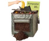 Trommel-Komposter 60L - Drehbarer Schnellkomposter Für Küchen- & Gartenabfälle