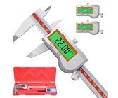 Preciva Digital-Messschieber 200 Mm – Wiederaufladbar Mit Type-C, Edelstahl, ±0,01 Mm Genauigkeit, 4-Wege-Messung, LCD-Display, Für Werkstatt & Hobby
