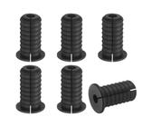 2er-Set Schwarze Bodenflansche 3/4 Zoll – Aus Eisen, Mit Gewinde, 80x80x25 Mm, Für Sanitär Und DIY