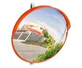 CCLIFE Verkehrsspiegel 45cm – Konvexer Sicherheitsspiegel Für Garage & Einfahrt, Polycarbonat, Verstärkt, Wetterfest, Inkl. Wandhalterung