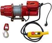 CROSSFER Elektrische Seilwinde HXS200D – 200 Kg Zugkraft, 12 M Stahlseil, 230 V, Mit Schnellverschluss