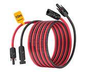 Produktbild von 1,5m Solar-Verlängerungskabel Von ALLPOWER – 16 AWG, Schwarz-rot, Für PV-Module