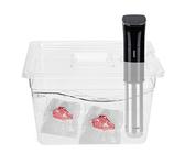 Sous Vide-container, 11L heldere Sous Vide-kookcontainer met deksel for Sous Vide-kookpan, 10,4 x 12,8 x 7,9