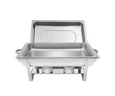 6L Edelstahl Warmhaltebehälter – Chafing Dish Mit Deckel, Für Buffet, Catering & Partys
