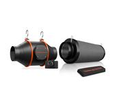 VIVOSUN AeroZesh S4 Inline luchtafvoerventilator, 100 mm, afzuigventilator, 353 m³/uur, met E12-snelheidsregelaar en volledig programmeerbare PWM-gestuurde EC-ventilator voor kweektentventilatie VIVOSUN AeroZesh S4 Inline luchtafvoerventilator, 100 mm, afzuigventilator, 353 m³/uur, met E12-snelheidsregelaar en volledig programmeerbare PWM-gestuurde EC-ventilator voor kweektentventilatie