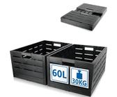 DieKlappbox - Klappbox stabil faltbar, Klappkiste groß 60L, Made in DieKlappbox - Klappbox stabil faltbar, Klappkiste groß 60L, Made in