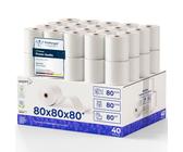 Thermo Kassenrollen Thermorollen Bonrollen 12/60 mm 80mm x 40m PAP, 10 Stk Thermo Kassenrollen Thermorollen Bonrollen 12/60 mm 80mm x 40m PAP, 10 Stk