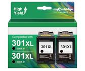 HP 301 Multipack Schwarz + Farbe – 2 Tintenpatronen, Kompatibel Mit Envy 4500, Deskjet & Photosmart Modellen