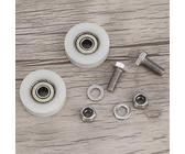 Produktbild von 4x Nylon U-Nut Rollen 21mm – Ersatz Für Schiebetüren, Gewächshäuser, Fenster & Möbel – Langlebig, Leichtgängig, Beige
