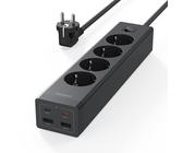 TESSAN 8 Voudige Stekkerdoos met 2 USB A en 1 USB C, Verlengkabel met Meerdere Stekkers 10M, Stekkerdoos met USB en Schakelaar voor Thuiskantoor, Meervoudige Overspanningsbeveiliging 3600W, Zwart TESSAN 8 Voudige Stekkerdoos met 2 USB A en 1 USB C, Verlengkabel met Meerdere Stekkers 10M, Stekkerdoos met USB en Schakelaar voor Thuiskantoor, Meervoudige Overspanningsbeveiliging 3600W, Zwart