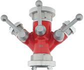 Verteiler Storz C-CC Feuerwehr Absperrung Ventil 2-fach Niederschraubventil ALU von MBS-FIRE