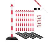 Absperrung Günstig Marwotec Absperrkette 25 M, Rot/weiß, 6 Mm , Kunststoff, Wetterfest – Ideal Für Absperrungen, Events & Baustellen