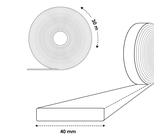 Parotec Nageldichtband Selbstklebend – 30 M X 60 Mm, PE-Schaum, Acrylkleber, Für Dach- Und Bauabdichtung, -60 Bis +95°C