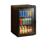 Mini Getränkekühlschrank 60L – Glastür, LED, Leiser Kompressor, 2-10°C, Für Bier & Wein, Energieklasse D