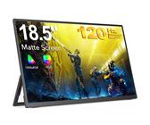 UPERFECT Portable Touchscreen, 18.5 Zoll 120Hz Tragbarer 1920×1080 FHD IPS USB C & Mini HDMI Anschluss Ultra-Dünner Zweitbildschirm für Laptop/Phone/Spielkonsole, VESA Mountable