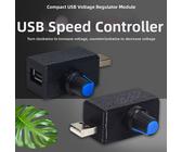 4er-Set 5V USB-Lüfter Drehzahlregler Mit Schalter – Regelbar Von 2,5V Bis 8V – Für Mini-Lüfter, Powerbank & Co