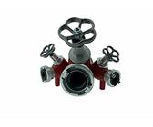 Storz C Verteiler – C-DCD, Bundeswehr & Feuerwehr, Mit Absperrhahn (AWG / Renus), Gebraucht