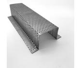 ALUMINIUM 1,5MM DICK Kiesfang Winkel Lochblech QG5-8 Kiesfangleiste