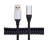 SYSTEM-S Micro USB Cavo a Spirale Cavo di Ricarica 10 CM - 90 CM