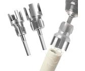 2-teiliger Gewindeschneider Für PPR/PVC-Rohre – Innengewinde & Außengewinde 20mm + 25mm (1/2" + 3/4"), Mit Hebelarm