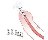 NAIXBTY 304 Edelstahl SM Hohl Harnröhren Dilatator Penis Plug mit 4