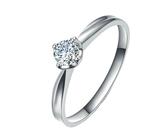 Solitario De Circonita ESPRIT Mujer Anillo Plata Rosado De Pellets