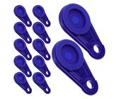 10 Pèces Clips de Bâche Clips de Tente en Plastique Pinces à Bâche