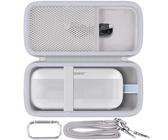 Housse Silicone Bovke Compatible Bose SoundLink Flex - Protection Souple Bleu Avec Dragonne