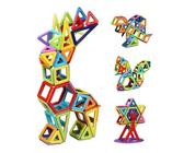 Jeu De Construction Magnétique – 50 Pièces, éducatif, Pour Enfants 3-6 Ans, Multicolore