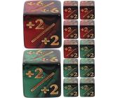 Dés Acrylique Sac Velours Lot De 48 Dés Compteurs D6 Pour Jeux MTG/CCG - 4 Types Avec Sac De