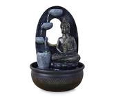 Fontaine Décorative Main Fontaine D'Intérieur Bouddha En Grès - Élégante Sculpture 21.5x22x31.2cm Pour Décoration Zen Fontaine Décorative Main Fontaine D'Intérieur Bouddha En Grès - Élégante Sculpture 21.5x22x31.2cm Pour Décoration Zen
