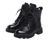 Boots à Talon Femme En Cuir Cognac