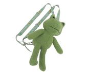 Doudou plat grenouille vert jaune SANDY