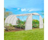 Bâche De Rechange 130g/m² Pour Serre 12m² Blanche 4 Saisons Zebra - Protection Anti-UV Et Moustiques