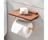 Porte Papier Toilette,Support Porte Papier Toilette Avec Etagere En Bambou Plateau Derouleur Papier Toilette Murale Porte Rouleau Papier 99037807