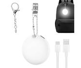 Porte-clés Lumineux Rechargeable – Alliage De Zinc – 8 Modes – 88x36x26 Mm – Camping, Sécurité, Urgence