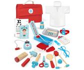 EFO SHM Mallette de médecin en Bois pour Enfants - Jouet vétérinaire